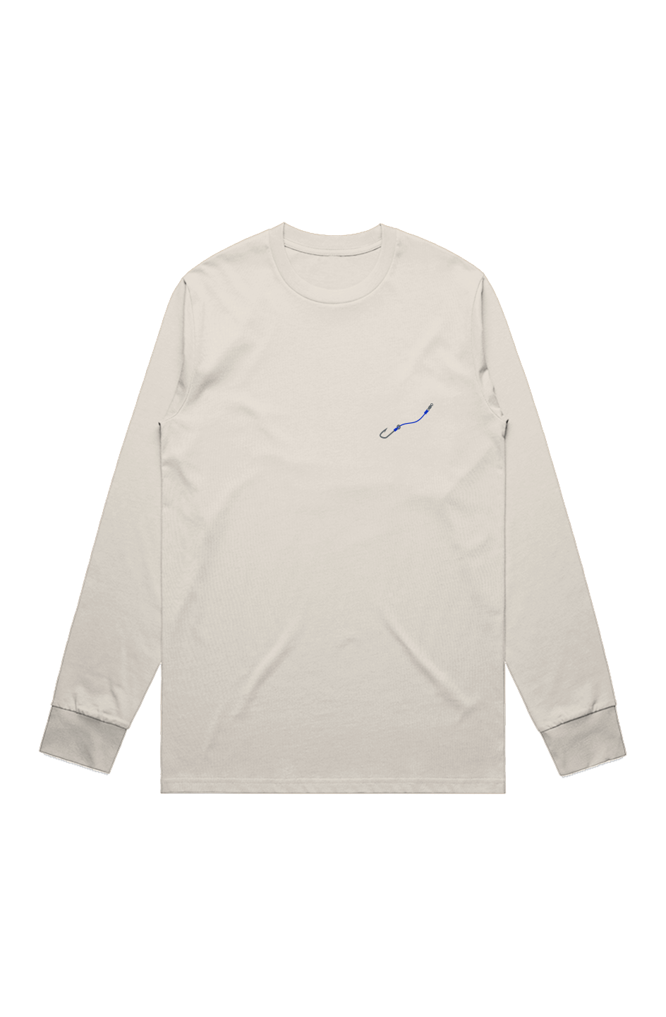 Premium Signature Long Sleeve Tee - Hook & Line - Embroidered