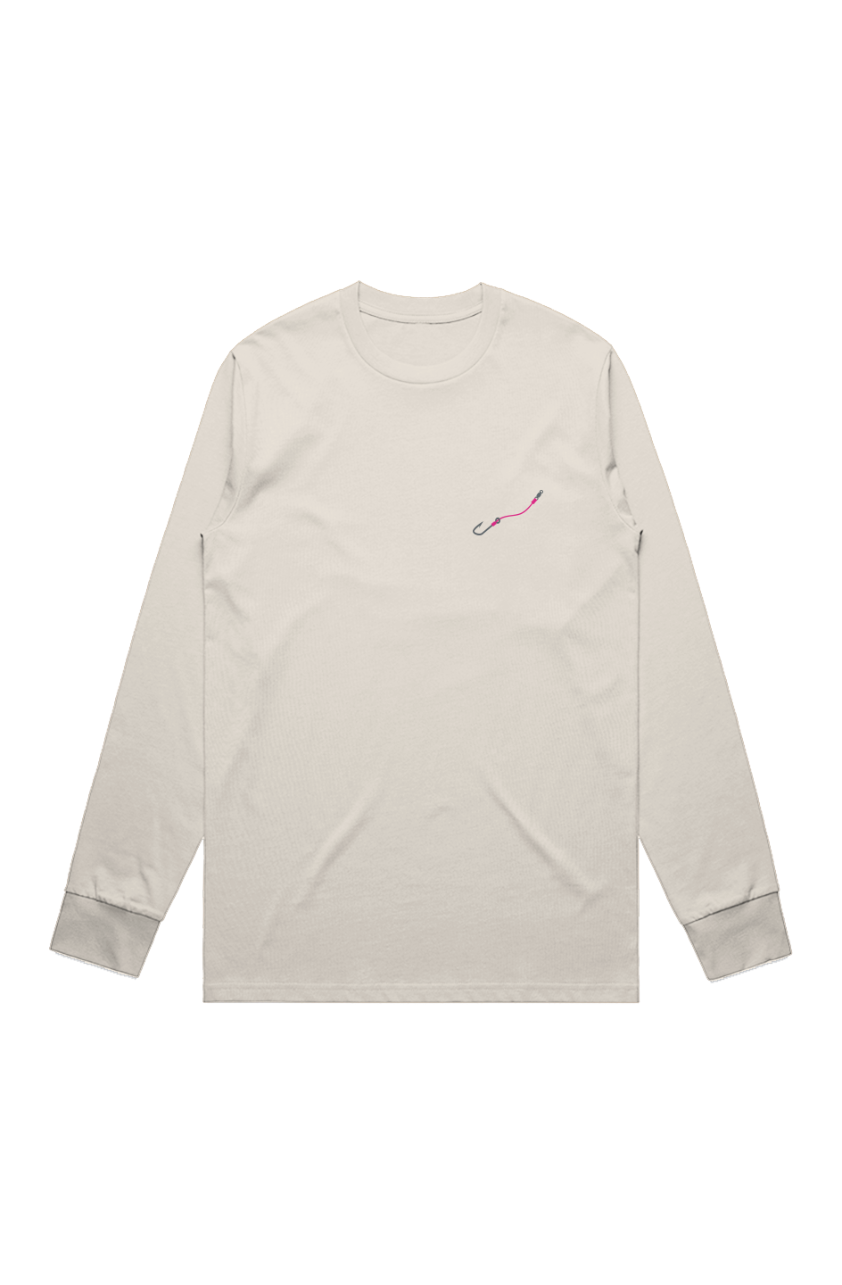Premium Signature Long Sleeve Tee - Hook & Line - Embroidered