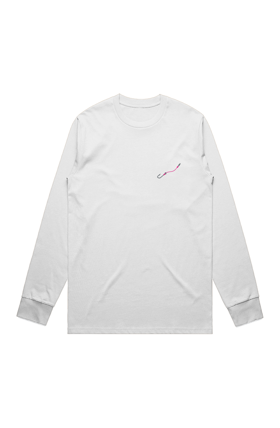 Premium Signature Long Sleeve Tee - Hook & Line - Embroidered