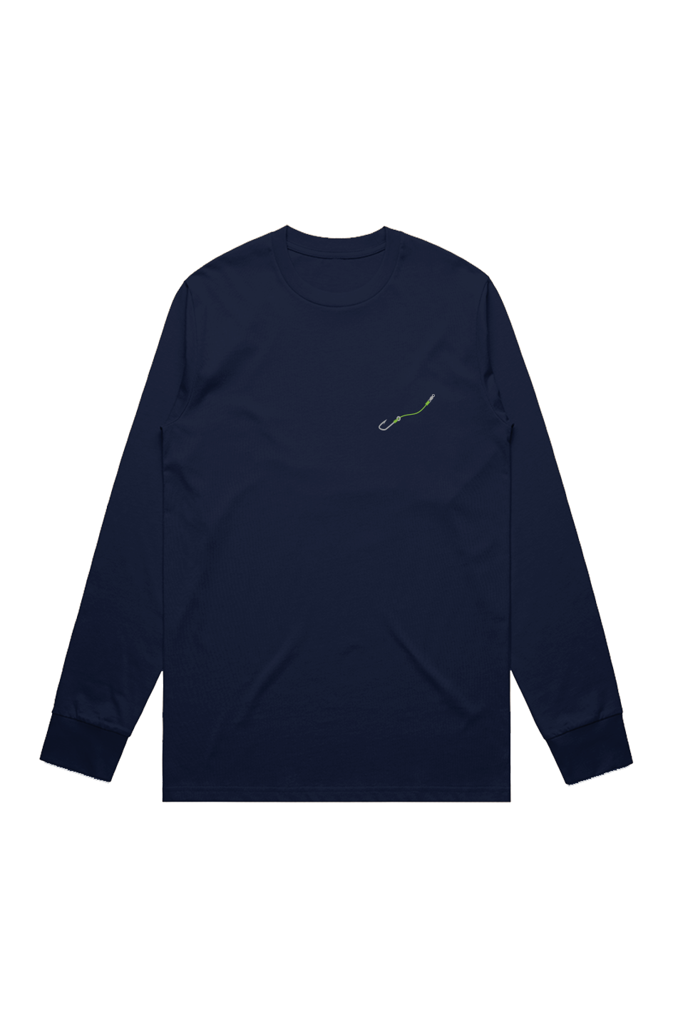 Premium Signature Long Sleeve Tee - Hook & Line - Embroidered