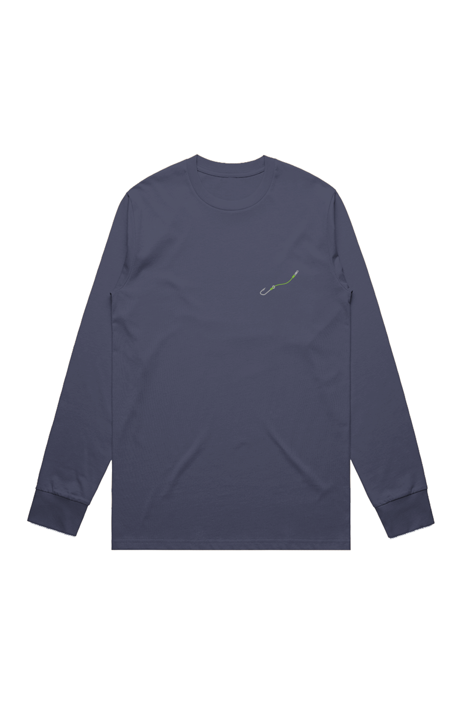 Premium Signature Long Sleeve Tee - Hook & Line - Embroidered