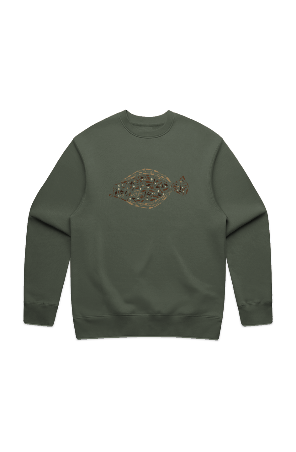 Premium Embroidered Relaxed Crewneck Fluke