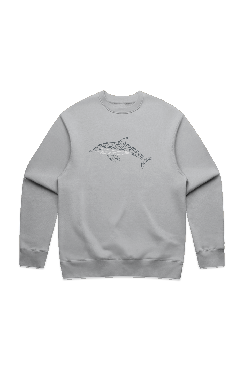 Premium Embroidered Relaxed Crewneck Dolphin