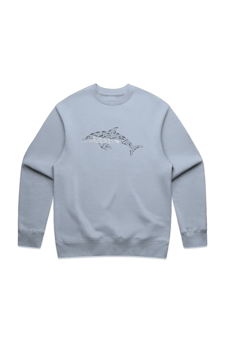 Premium Embroidered Relaxed Crewneck Dolphin