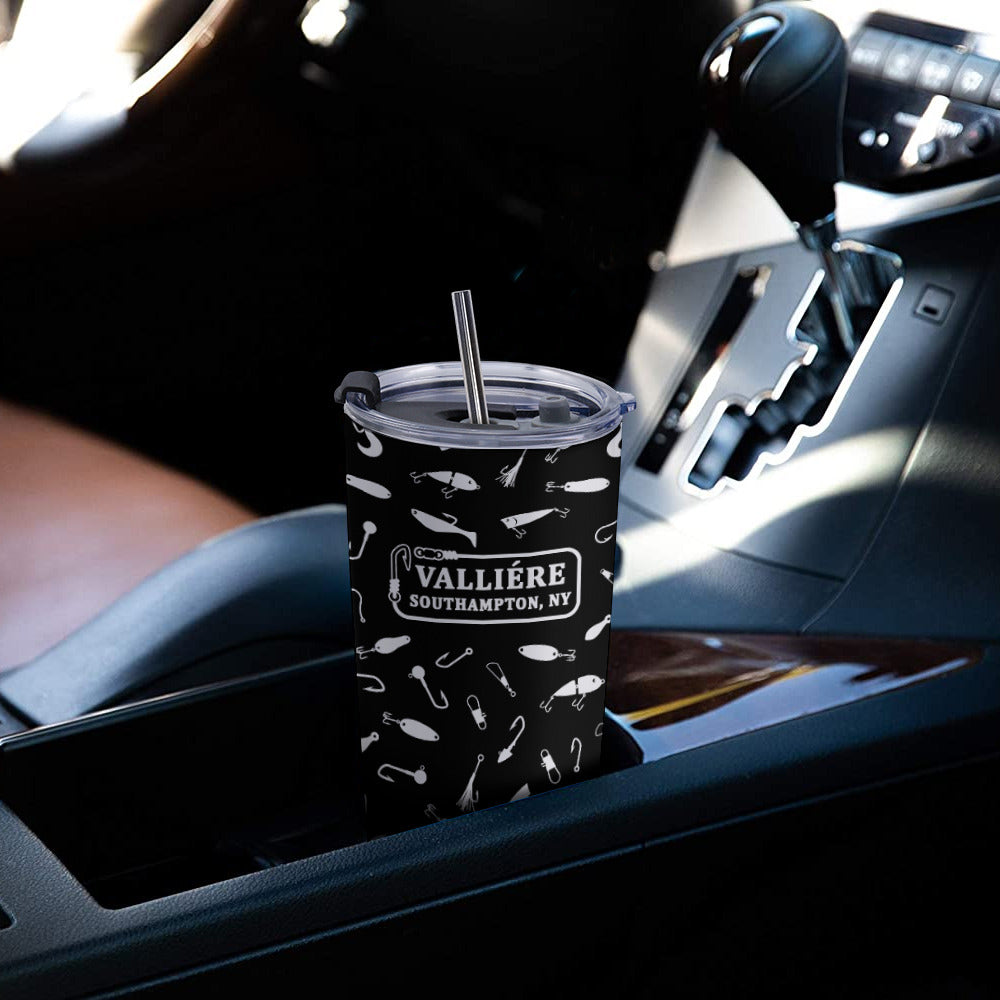 304 Stainless Steel Tumbler w/ Stainless Steel Straw & Straw Cleaning Brush