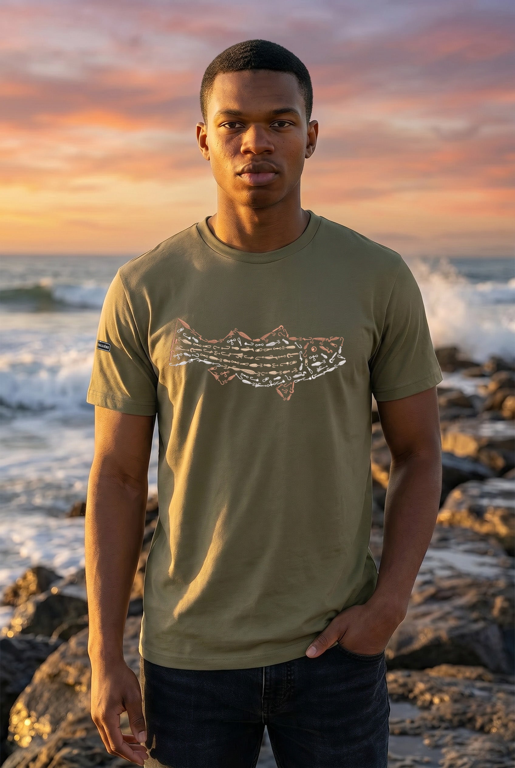 Premium Signature Tee - Striped Bass