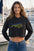 Embroidered Women's Mahi Mahi Crop Hoodie