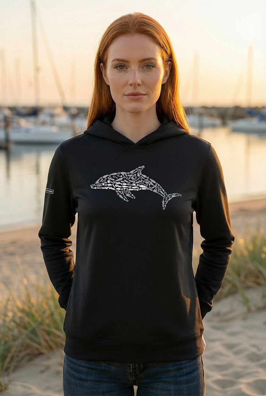 Ultra-Soft Tri-Blend Dolphin Wicking Hoodie