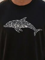 Oversized Dolphin T-Shirt — Graphic Print