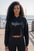 Embroidered Women's Great White Crop Hoodie