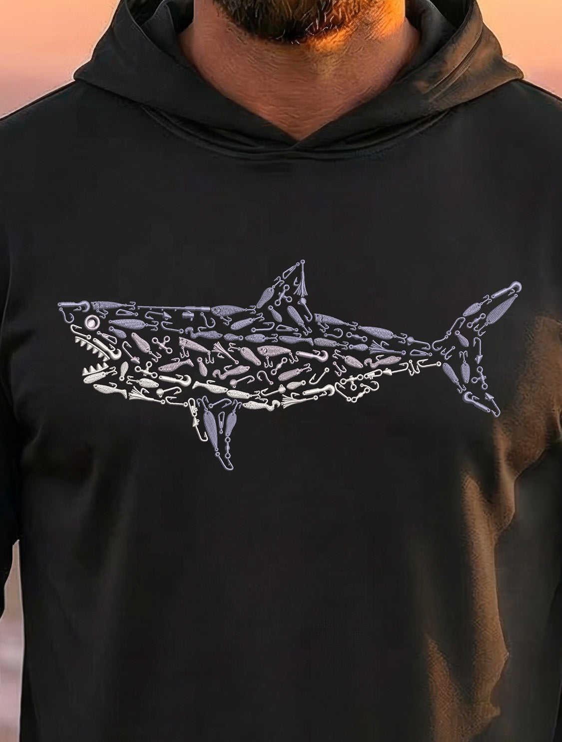 Ultra-Soft Tri-Blend Great White Wicking Hoodie