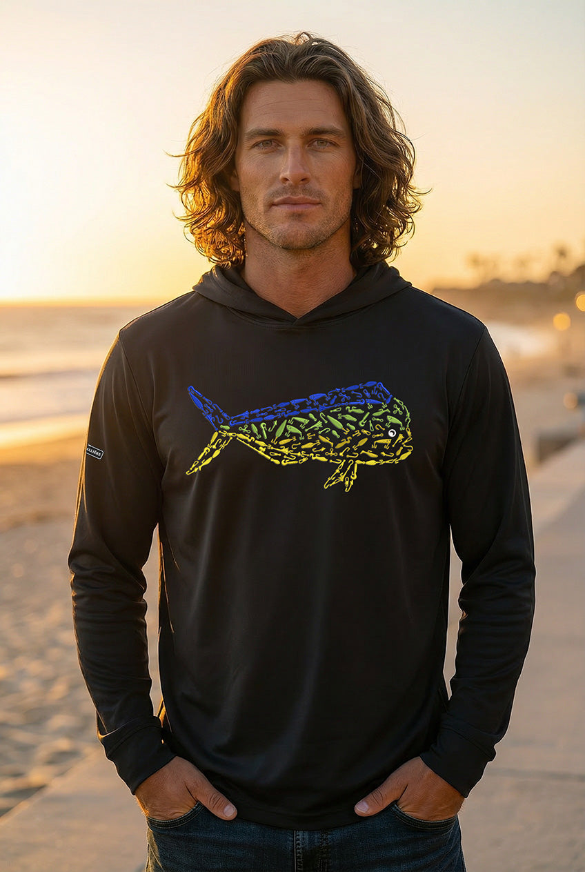 Ultra-Soft Tri-Blend Mahi Mahi Wicking Hoodie