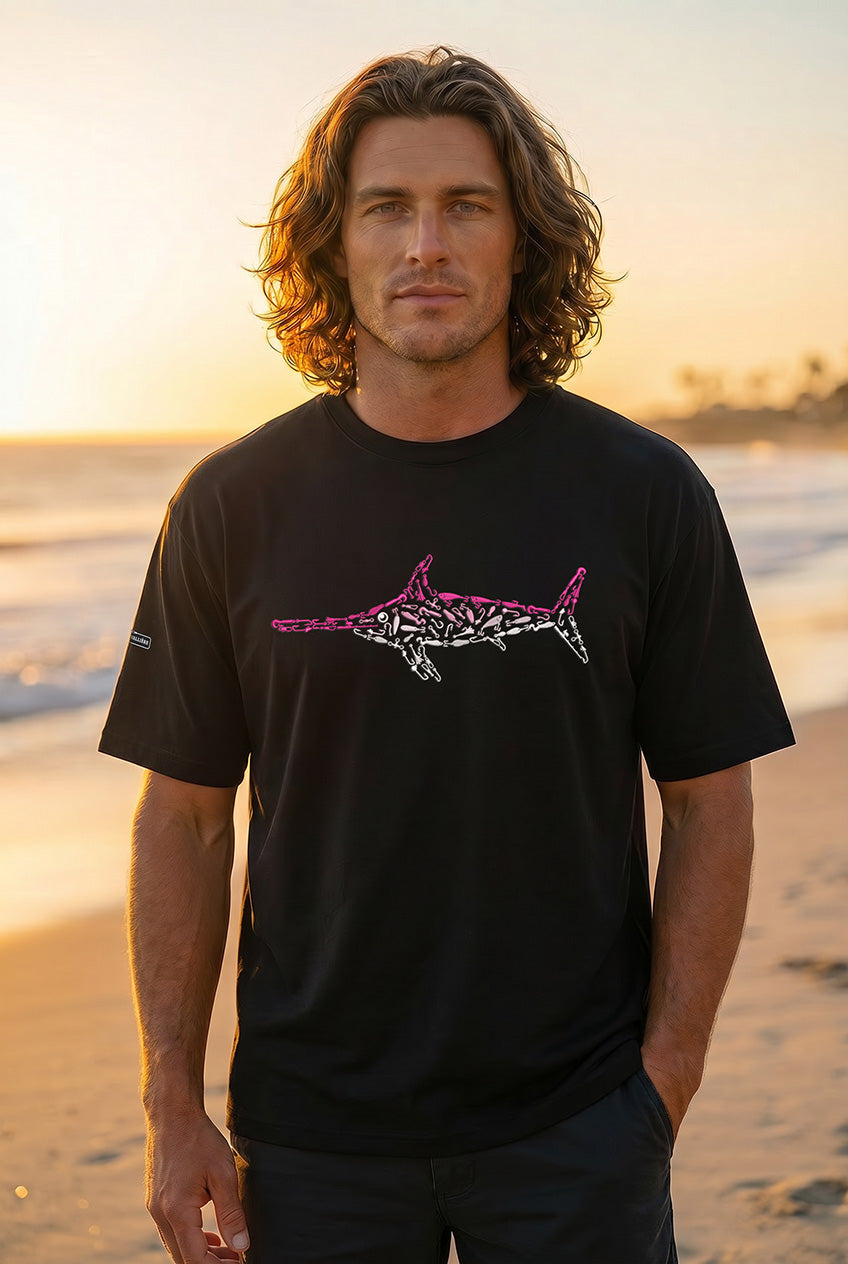 Oversized Pink Swordfish T-Shirt