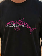 Premium Signature Long Sleeve Tee - Pink Dolphin — Graphic Print