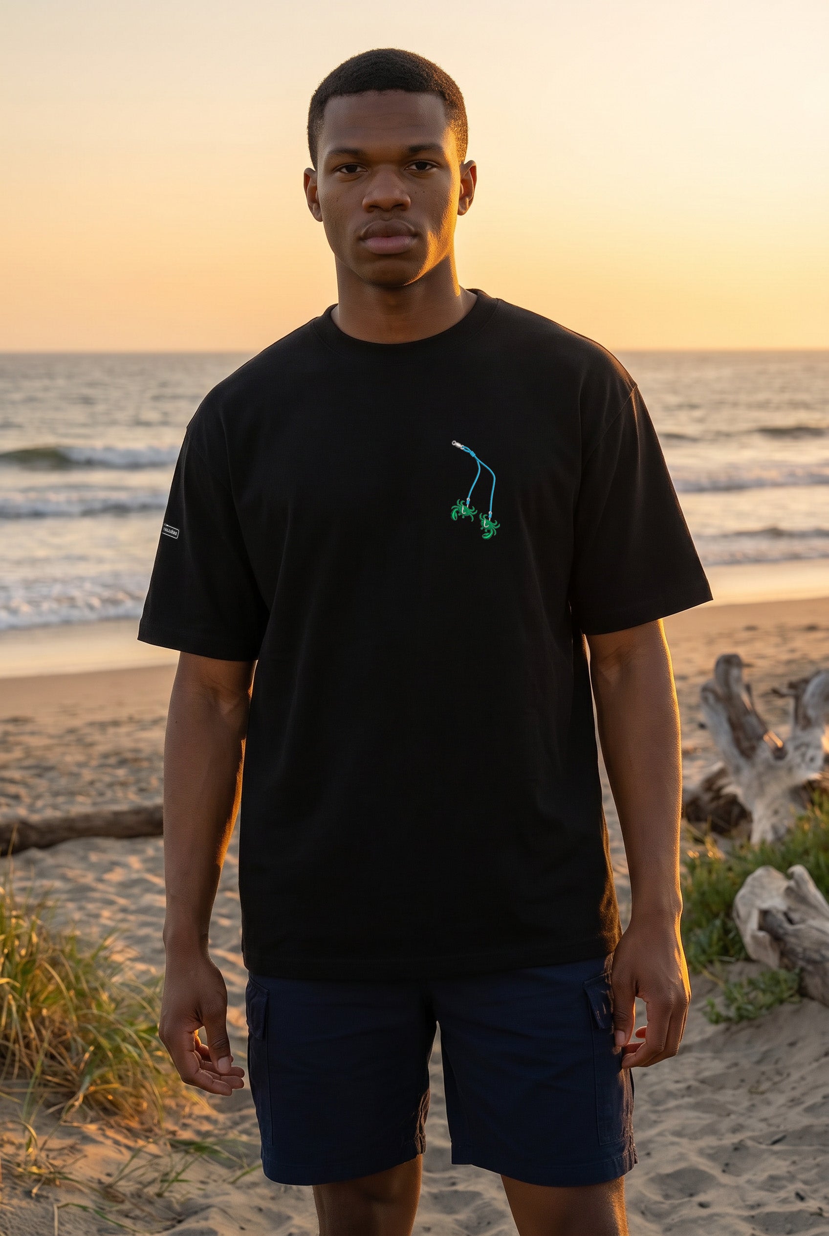 Oversized Heavyweight Tee - Snafu Rig - Embroidered