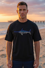Oversized Swordfish T-Shirt — Graphic Print