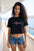 Signature Crop Tee - Pink Swordfish