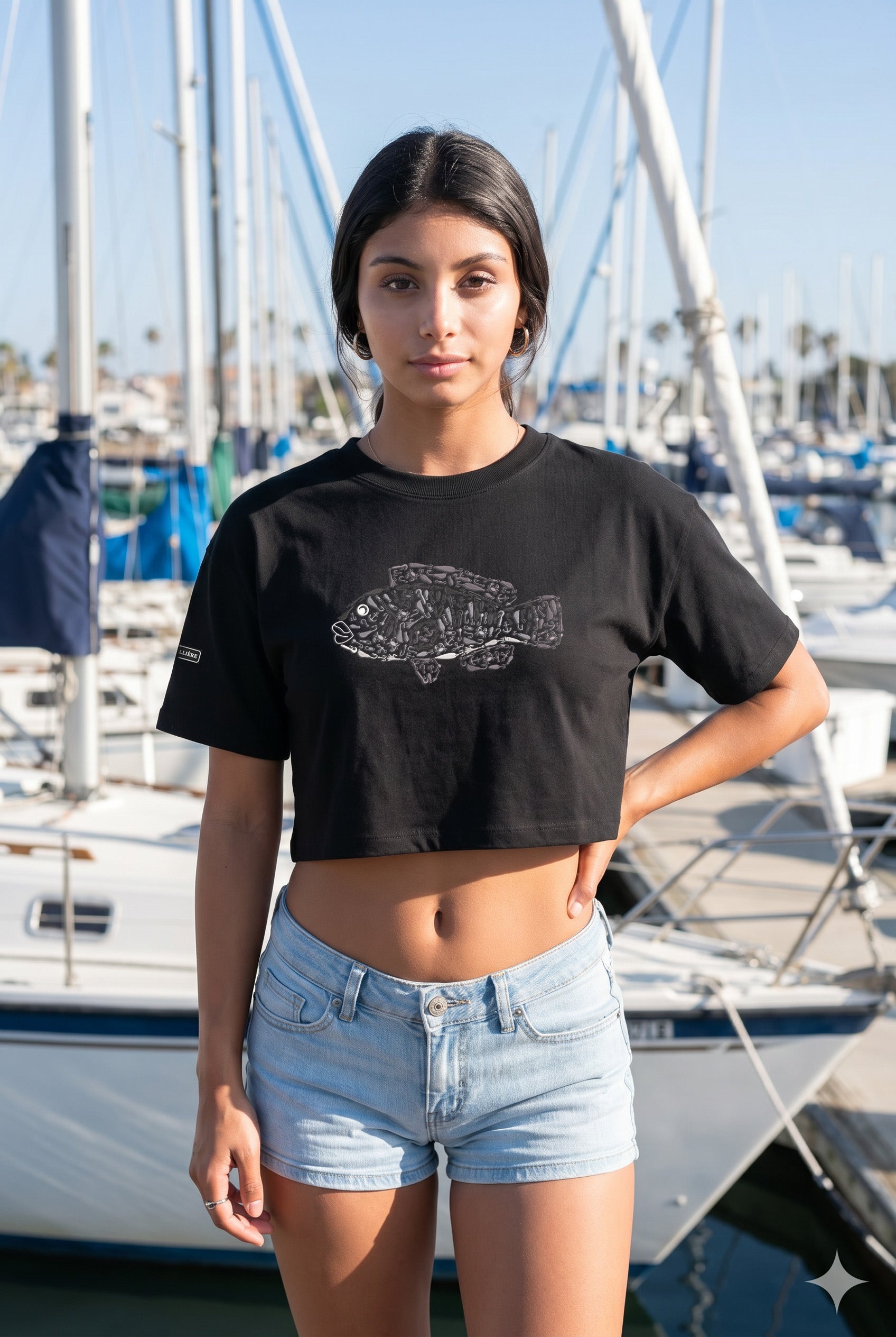 Signature Crop Tee - Tautog