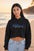 Embroidered Women's Tuna Crop Hoodie