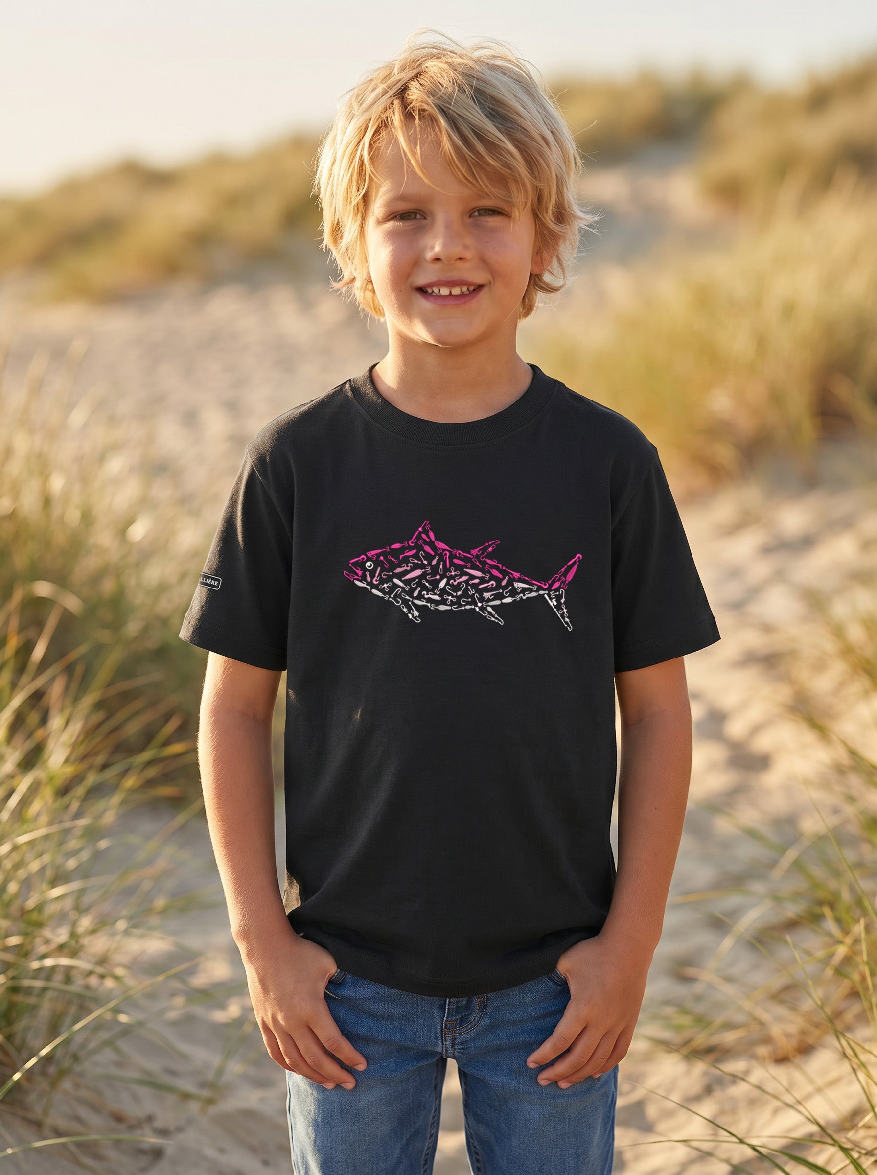 Pink Tuna Youth 100% Cotton T-Shirt