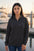 Embroidered "Hook & Line" Womens Quarter Zip Pullover