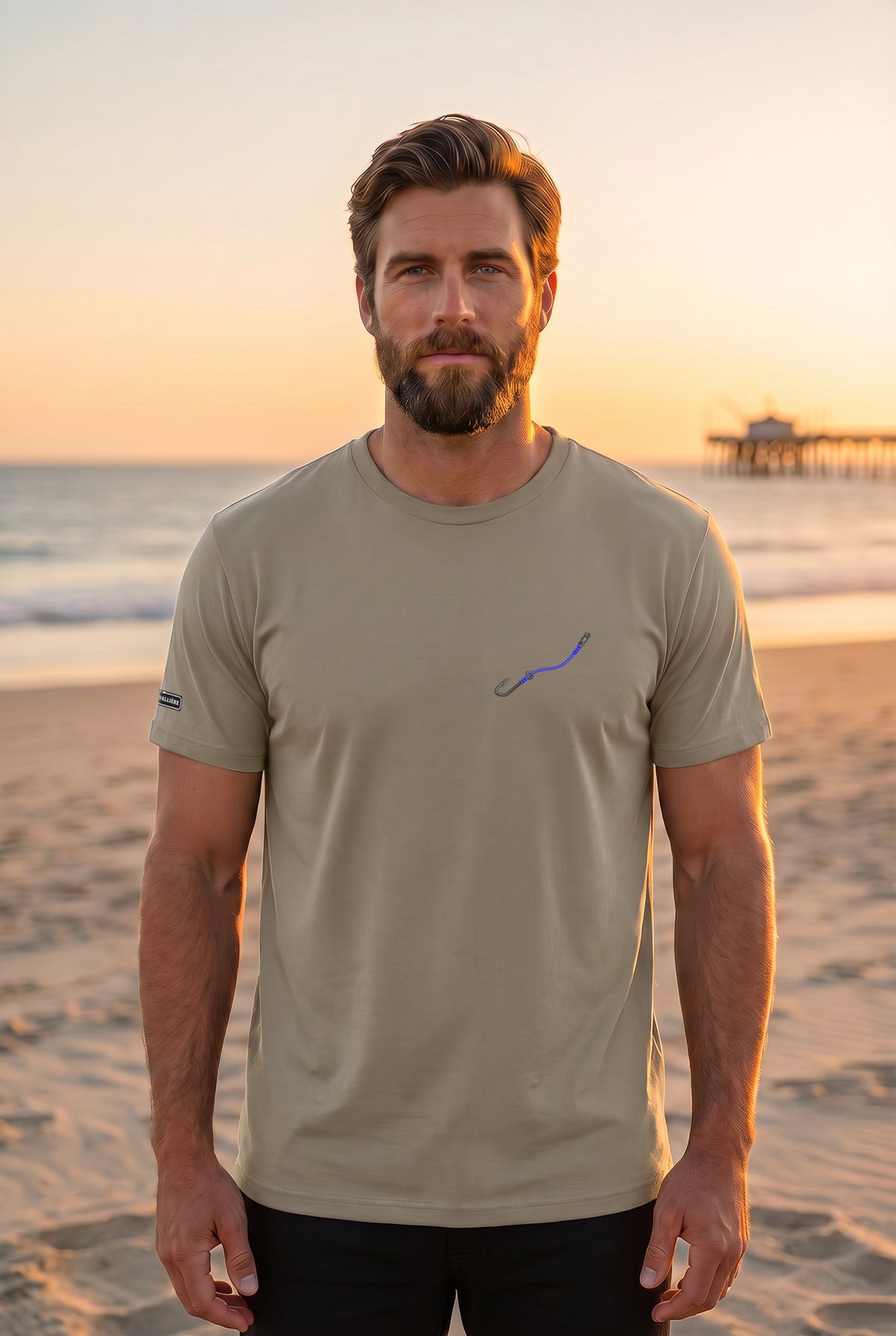 Premium Signature Tee - Hook & Line - Embroidered