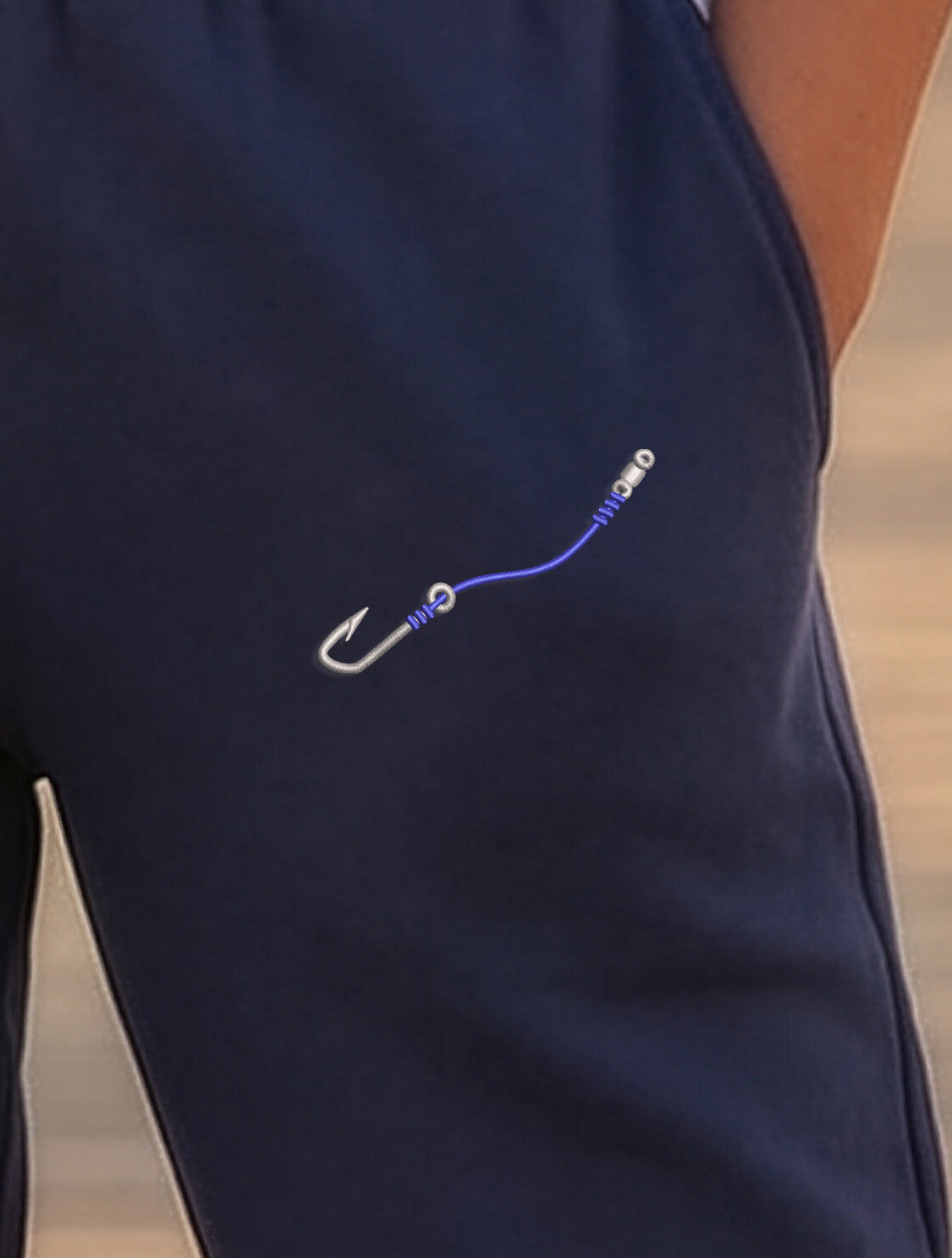 Embroidered Hook and Line Youth Jogger