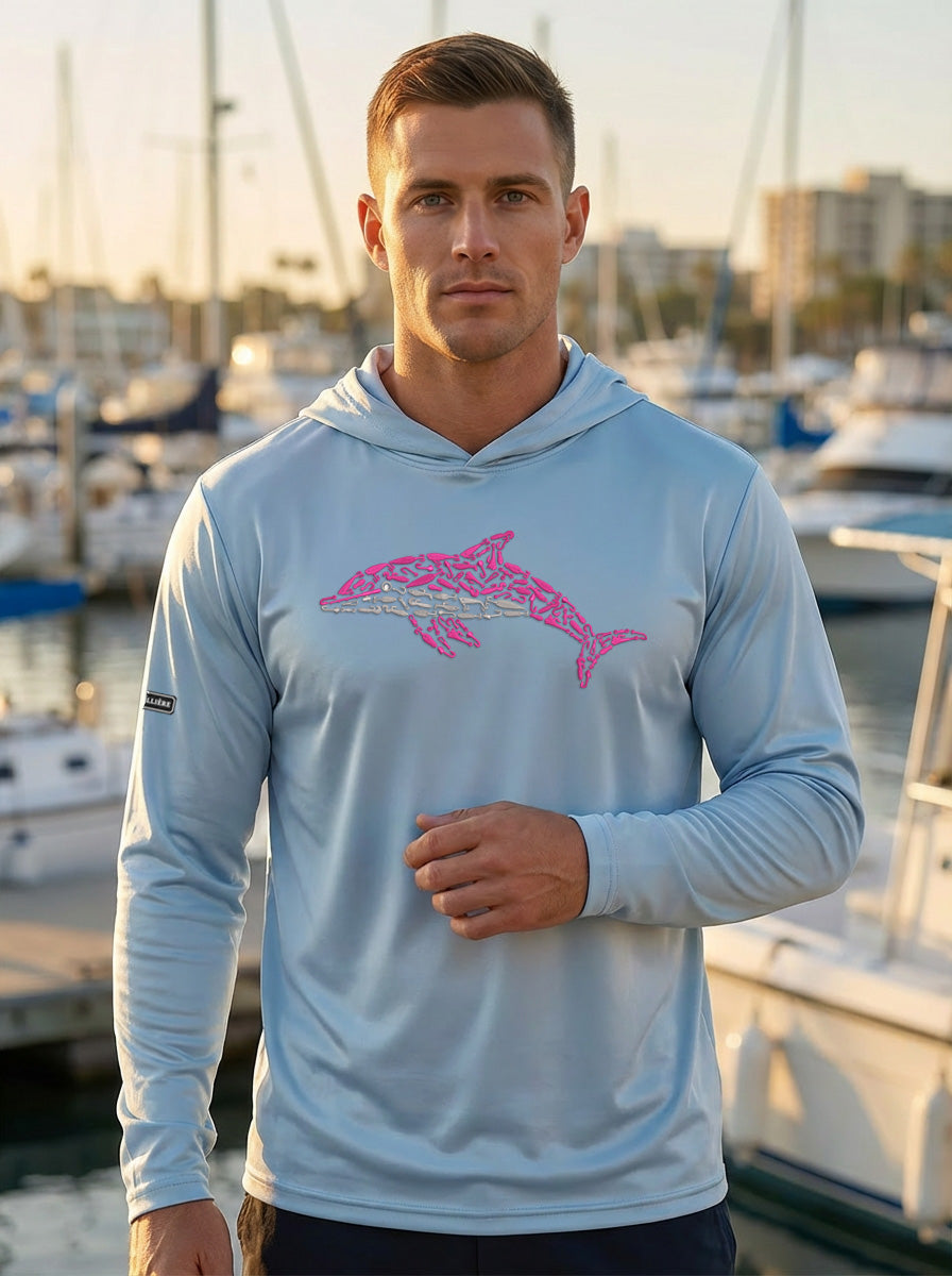 Pink Dolphin Bahama Performance Hoodie UPF 50