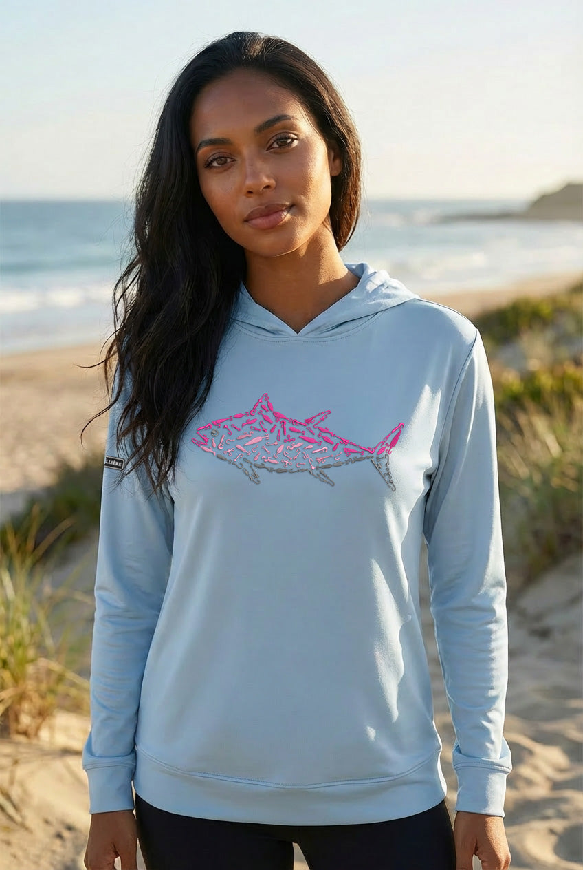 Pink Tuna Bahama Performance Hoodie