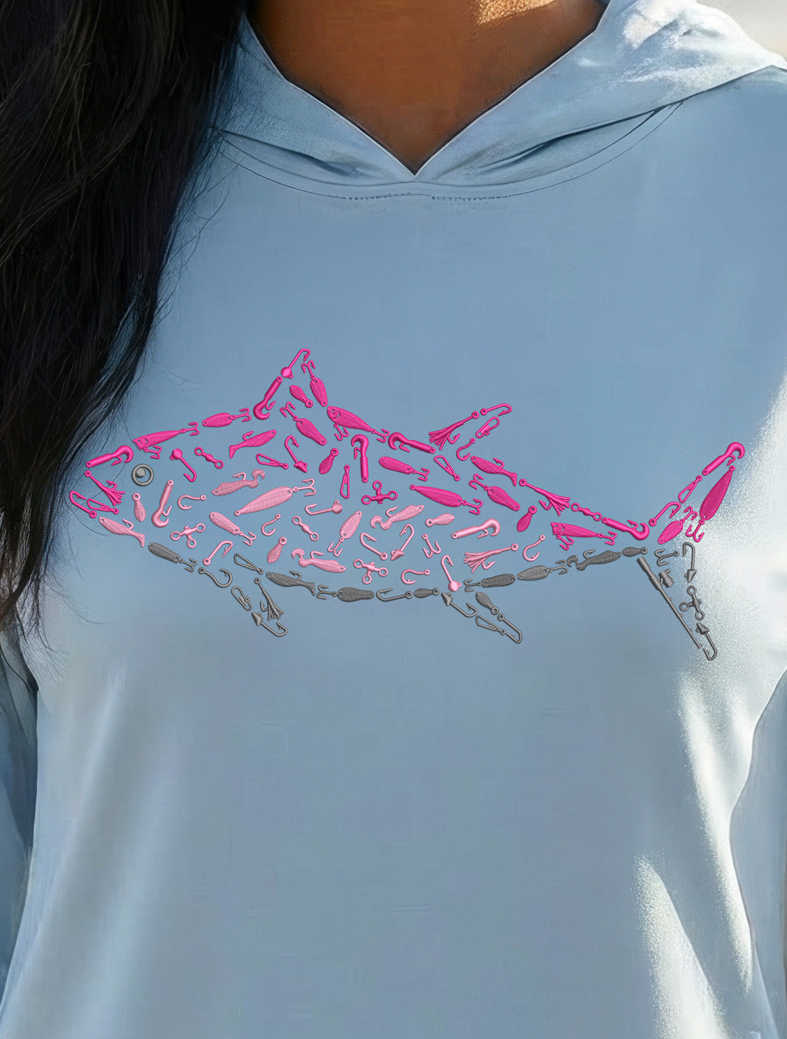 Pink Tuna Bahama Performance Hoodie