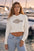 Embroidered Fluke Lightweight Crop Hoodie