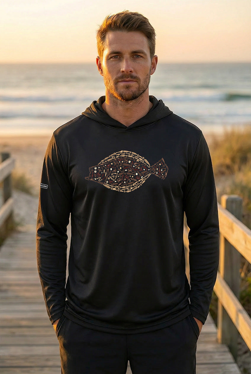 Ultra-Soft Tri-Blend Fluke Wicking Hoodie