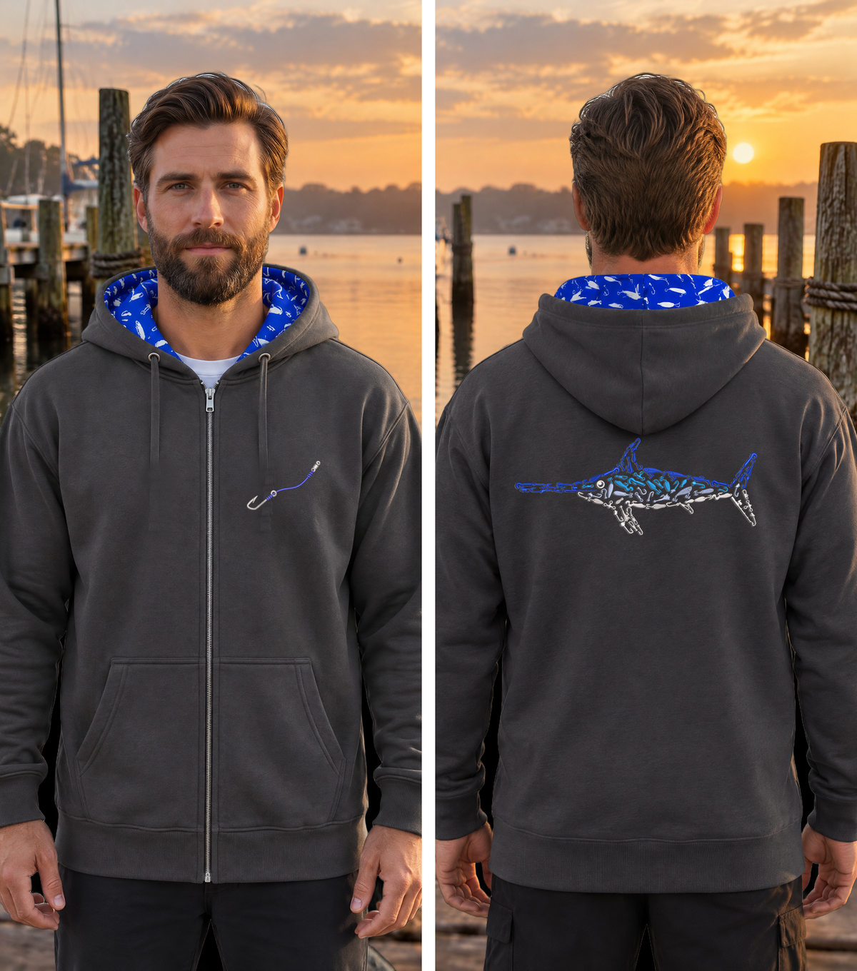 Montauk Edition Embroidered Full Zip Hoodie