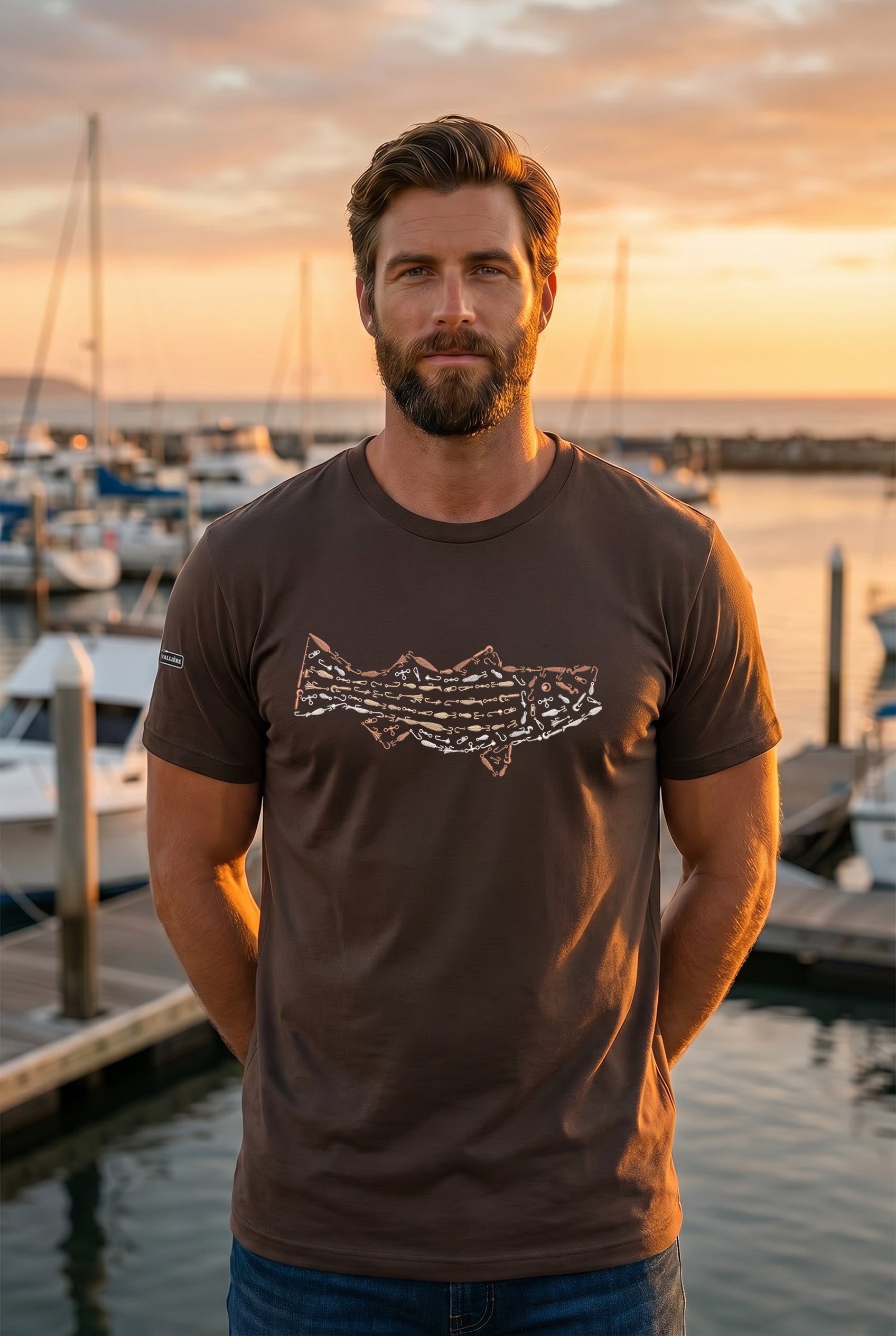 Premium Signature Tee - Striped Bass