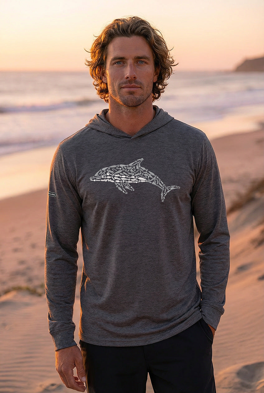 Ultra-Soft Tri-Blend Dolphin Wicking Hoodie