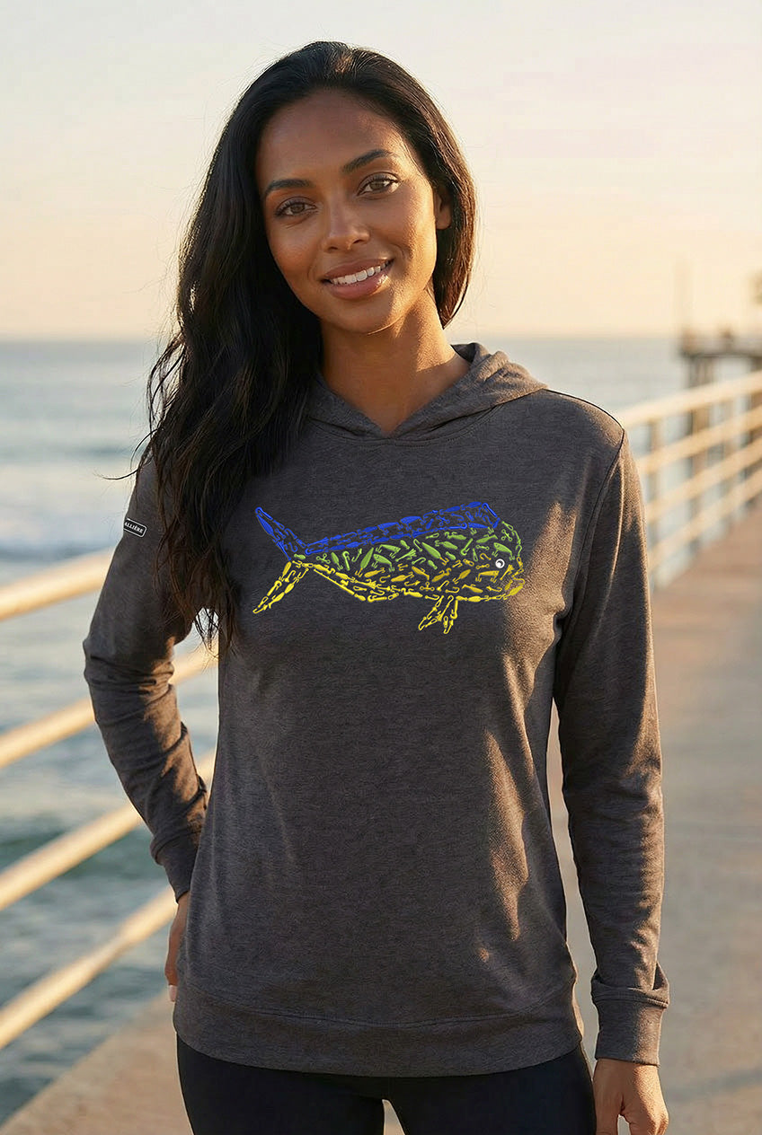 Ultra-Soft Tri-Blend Mahi Mahi Wicking Hoodie