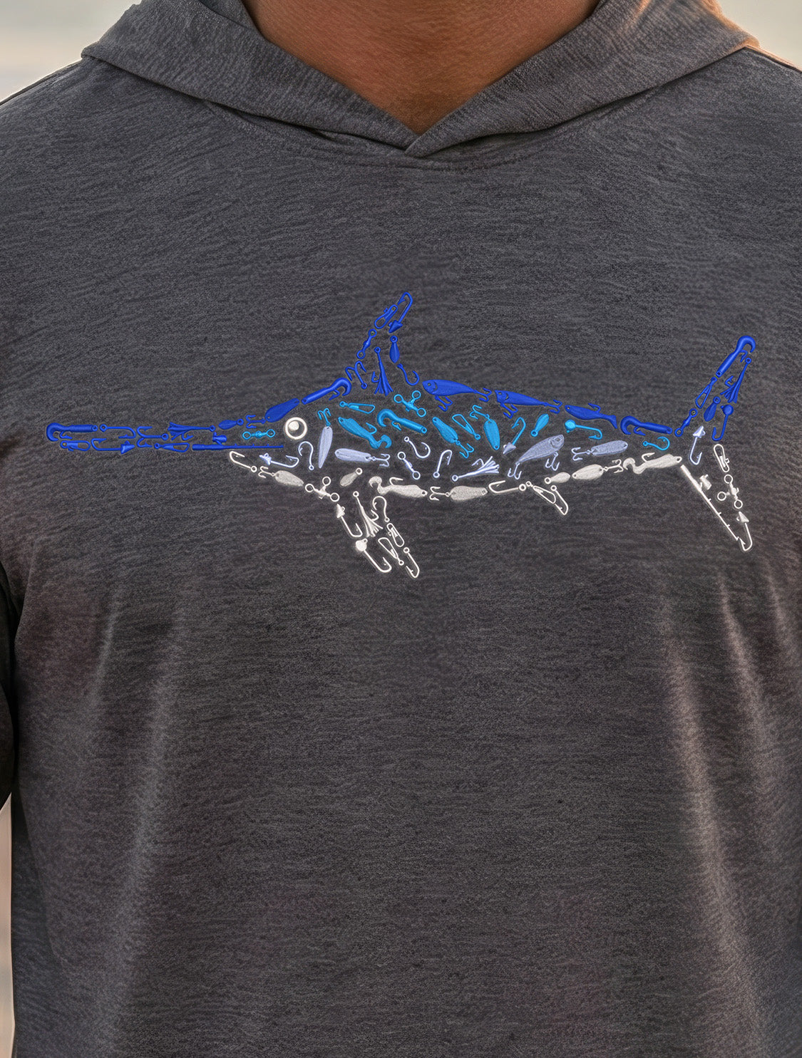 Ultra-Soft Tri-Blend Swordfish Wicking Hoodie