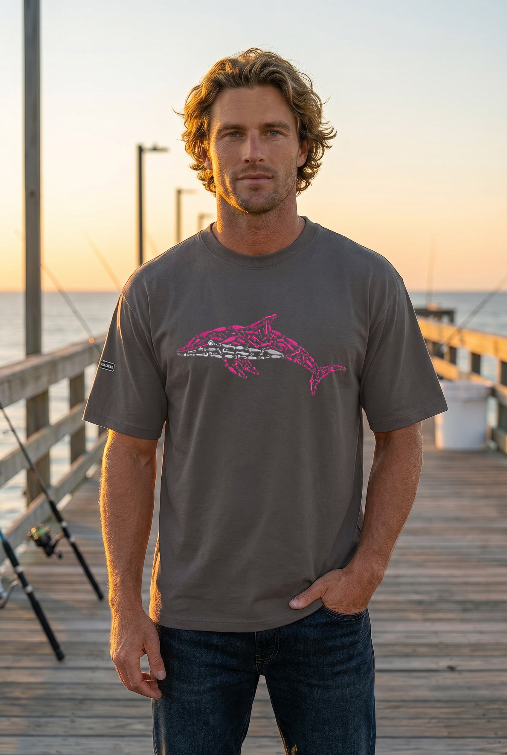 Oversized Heavyweight Tee - Pink Dolphin