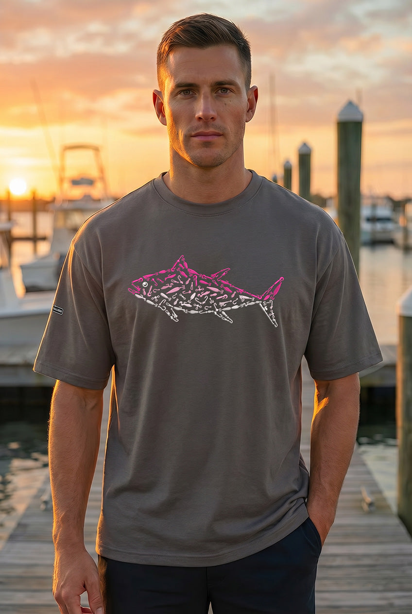 Oversized Pink Tuna T-Shirt