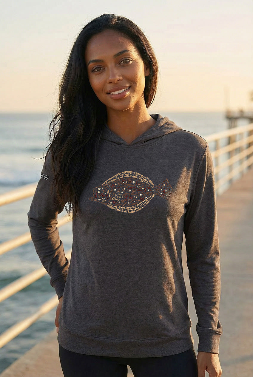 Ultra-Soft Tri-Blend Fluke Wicking Hoodie