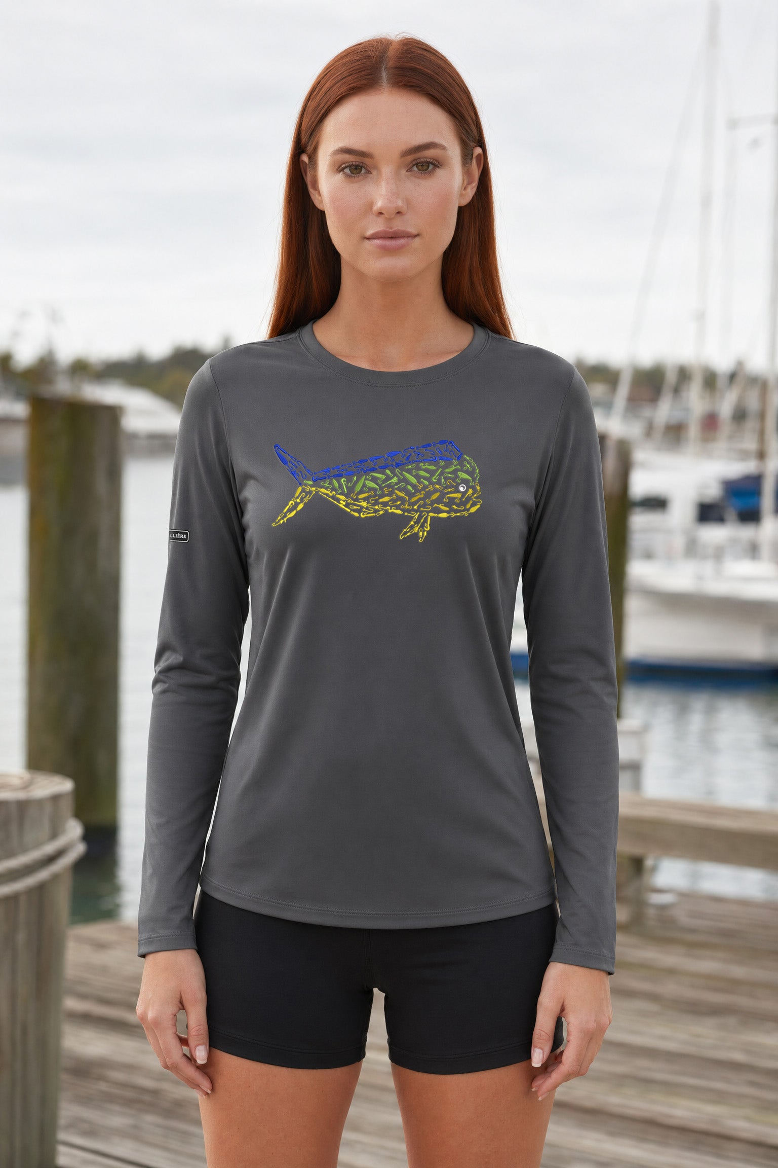 Womens Mahi Mahi Lightweight Wicking UV Pro LS Tee