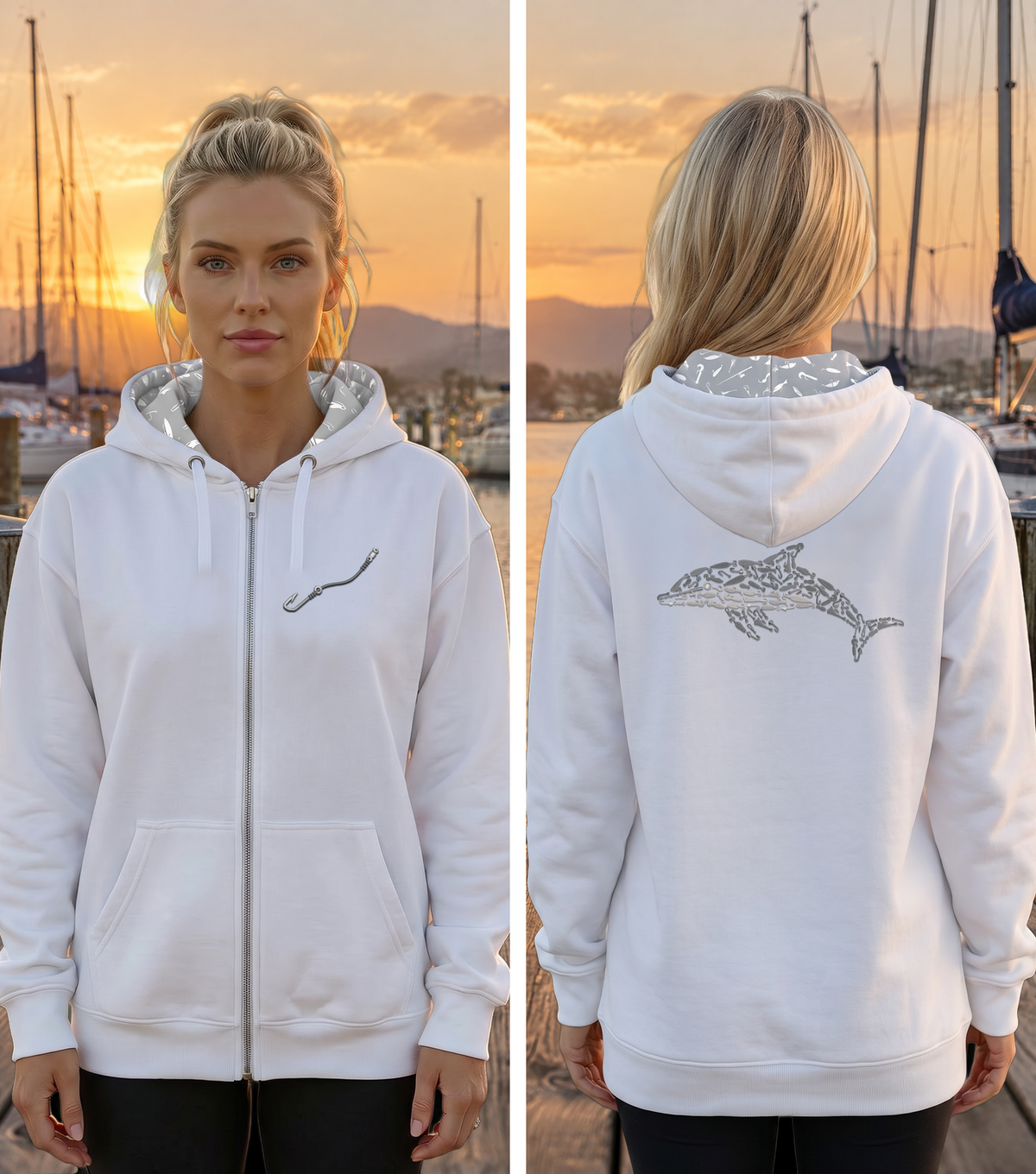 Montauk Edition Embroidered Full Zip Hoodie