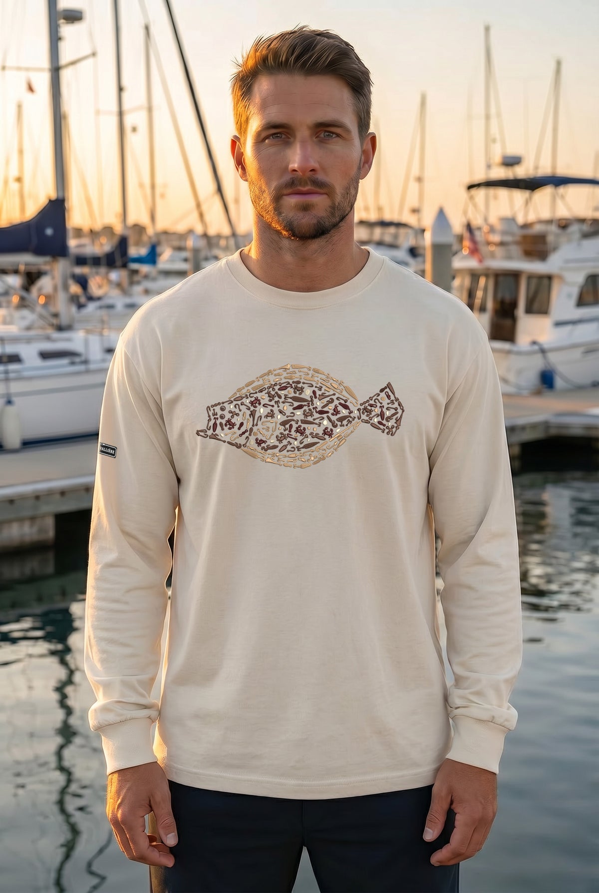 Premium Signature Long Sleeve Tee - Fluke — Graphic Print