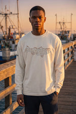 Premium Signature Long Sleeve Tee - Striped Bass — Graphic Print