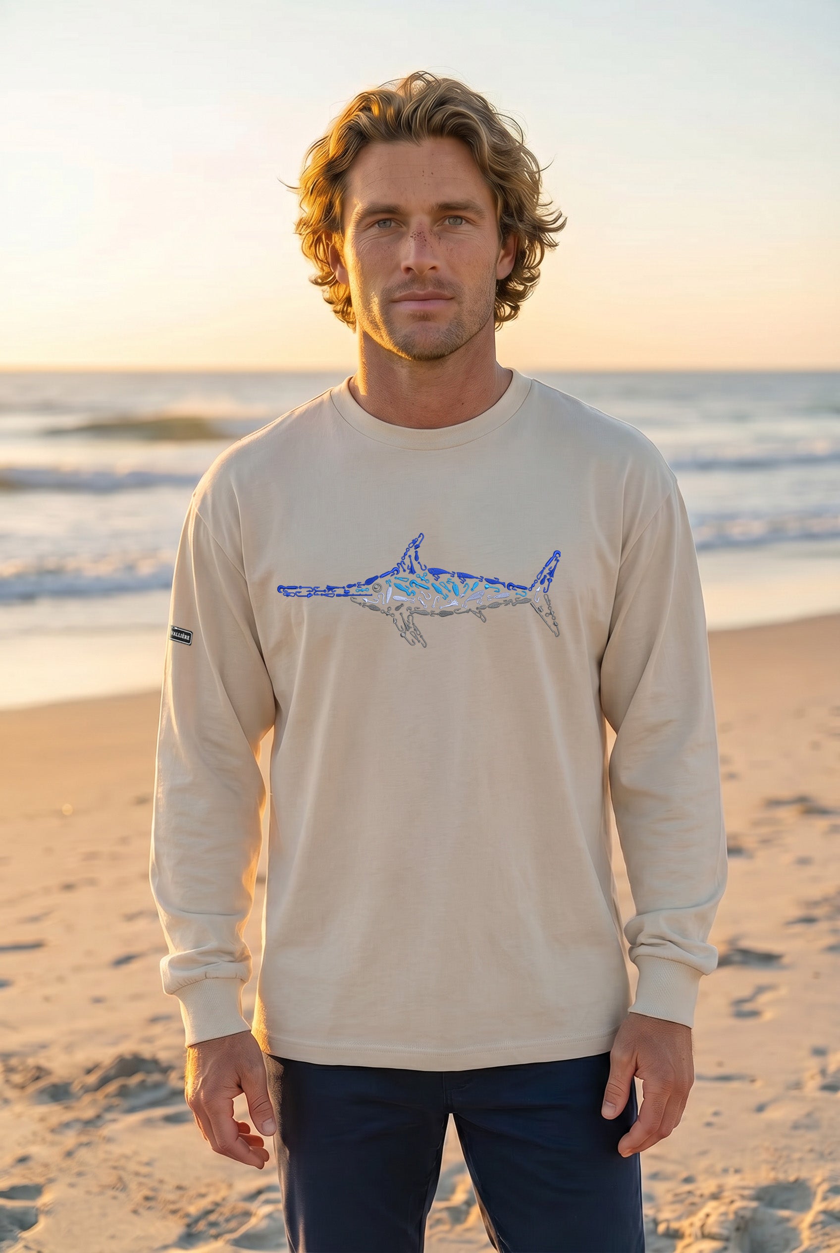 Premium Signature Long Sleeve Tee - Swordfish