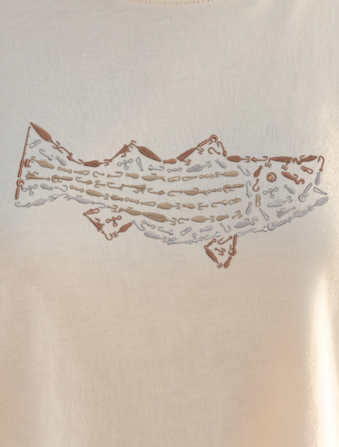 Signature Crop Tee - Striped Bass