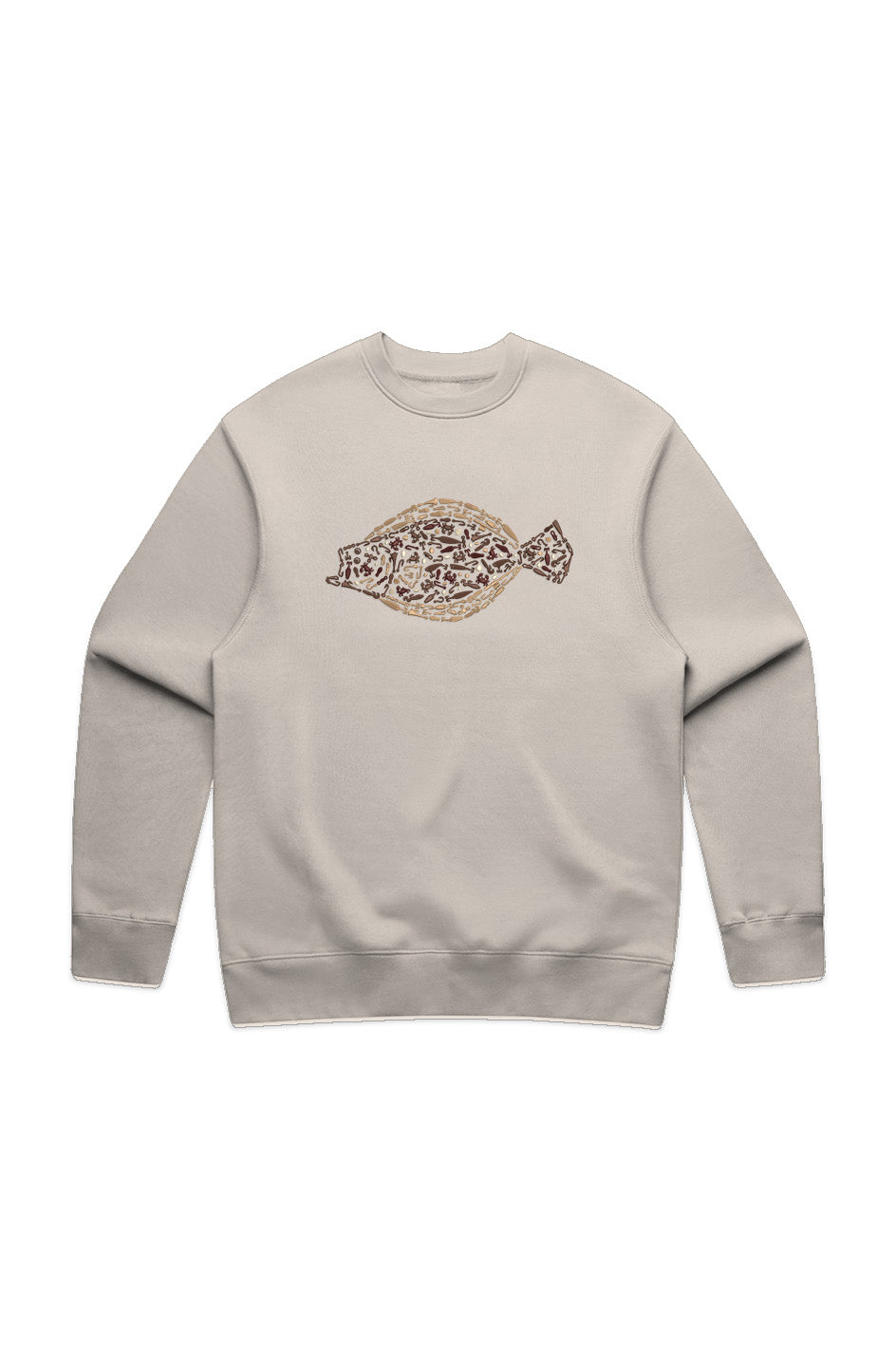 Premium Embroidered Relaxed Crewneck Fluke