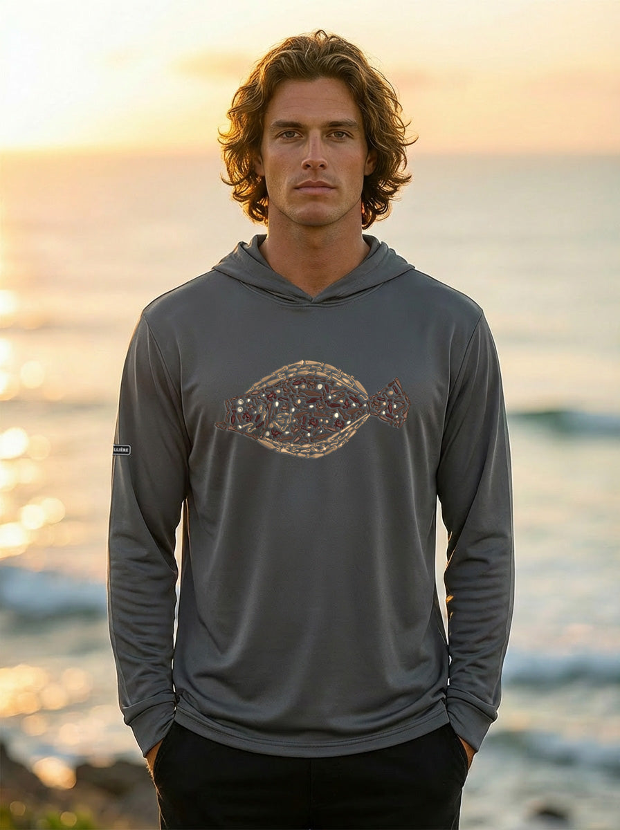 UPF 50 Performance Bahama Hoodie - Fluke
