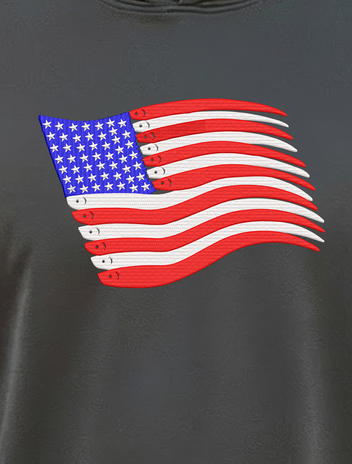 The American Flag "Swimbait Edition" UPF 50 Bahama Hooded Shirt