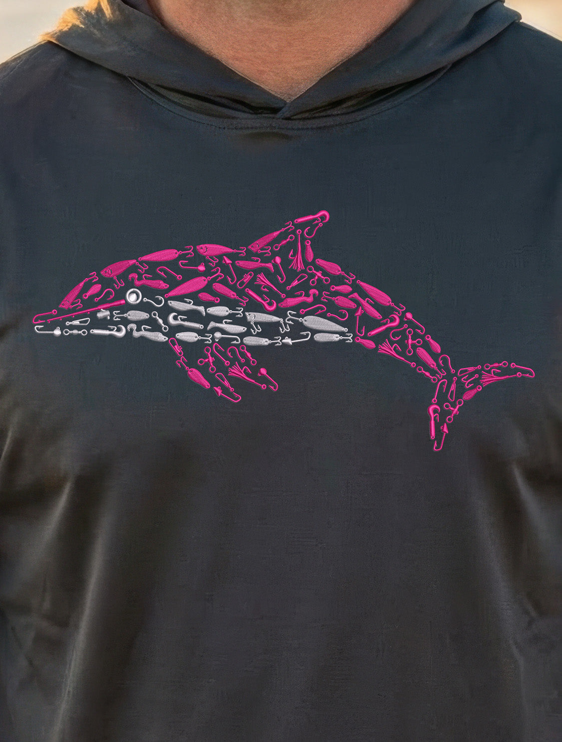 Pink Dolphin Bahama Performance Hoodie UPF 50